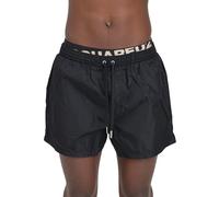 DSQUARED2 Shorts Mare Uomo Neri Fascia logata elastica in vita Taglia 50