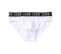 Dsquared2 - Slip in cotone bianco con logo Icon - - Underwear - Uomo - Bianco - S