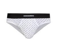 Dsquared2 - Slip in Cotone con Monogram - - Underwear - Uomo - Bianco - 2XL