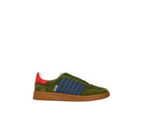 Dsquared2 - Sneaker Basse con Bande a Contrasto - - Shoes - Uomo - Verde - 43 EU