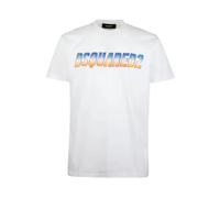 Dsquared2 - Sparkle Logo Cool Fit T-Shirt - - Tops - Uomo - Bianco - 2XL