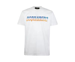 Dsquared2 - Sparkle Logo Cool Fit T-Shirt - - Tops - Uomo - Bianco - 2XL