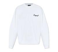 Dsquared2, ,Sweatshirts & Hoodies ,Uomo ,Bianco ,3XL Felpe ricamato