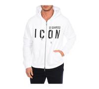 Dsquared2, ,Sweatshirts & Hoodies ,Uomo ,Bianco ,L Felpa con Zip