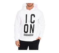 Dsquared2, ,Sweatshirts & Hoodies ,Uomo ,Bianco ,S Icon Squared Cool Fit Hoodie