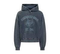 Dsquared2, ,Sweatshirts & Hoodies ,Uomo ,Blu ,L Felpa Blu Navy con Stampa Logo