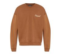 Dsquared2, ,Sweatshirts & Hoodies ,Uomo ,Marrone ,2XL D2 Signature Relax Fit Crewneck