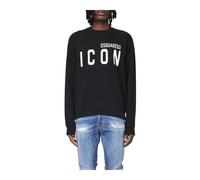 Dsquared2, ,Sweatshirts & Hoodies ,Uomo ,Nero ,L Icon Sweatshirt Crew Neck