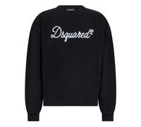 Dsquared2, ,Sweatshirts & Hoodies ,Uomo ,Nero ,M D2 Signature Relax Fit Crewneck