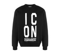 Dsquared2, ,Sweatshirts & Hoodies ,Uomo ,Nero ,S Icon Squared Cool Sweatshirt