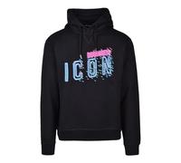Dsquared2, ,Sweatshirts & Hoodies ,Uomo ,Nero ,XL Felpa con cappuccio