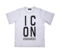 DSQUARED2 T-Shirt a Maniche Corte con vestibilità Morbida Icon da Bambino DQ2036D0-0MVDQ