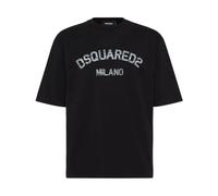 Dsquared2 - T-shirt a vestibilità ampia - - Tops - Uomo - Nero - M