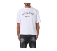 Dsquared2 - T-shirt casual a maniche corte con grafica - - Tops - Uomo - Bianco - S