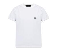 Dsquared2 - T-shirt con applicazione logo - - Tops - Donna - Bianco - 2XS