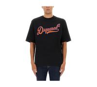 Dsquared2 - T-Shirt Con Logo - - Tops - Uomo - Nero - XL