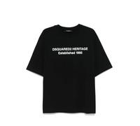 Dsquared2 - T-shirt Heritage Logo Loose Fit in nero - - Tops - Uomo - Nero - XS