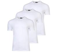 DSQUARED2 T-Shirt Uomo 3 Pezzi Girocollo Tri-Pack Cotone, Nero/Bianco/Grigio