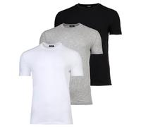 DSQUARED2 T-Shirt Uomo 3 Pezzi Girocollo Tri-Pack Cotone, Nero/Bianco/Grigio