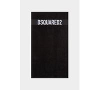 Dsquared2 telo mare con logo in spugna nero UNI