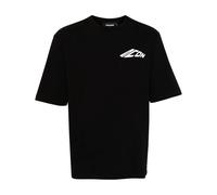 Dsquared2, ,Tops ,Uomo ,Nero ,XL T-shirt Polo Nera con Logo in Cotone