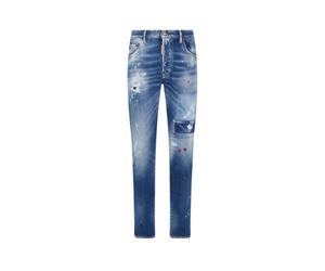 Dsquared2, ,Trousers ,Uomo ,Blu ,S Jeans Skater con Toppe