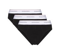 Dsquared2, ,Underwear ,Uomo ,Nero ,M Set di 3 Slip con Fascia Logo