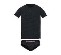 Dsquared2, ,Underwear ,Uomo ,Nero ,XL Set intimo: t-shirt e slip