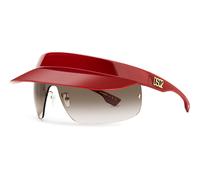 Dsquared2 Unisex D2 0139/S C9A/HA Occhiali da sole Plastica Rosso Marrone Maschera Normale Sfumato
