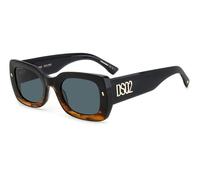 Dsquared2 Uomo D2 0061/S EX4/KU Occhiali da sole Acetato Marrone Blu Geometrica