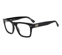 Dsquared2 Uomo D2 0037 2M2 Montature da vista Acetato Nero Squadrata