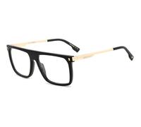 Dsquared2 Uomo Dsquared2 D2 0122 2M2 Montature da vista Acetato Nero/Oro Squadrata