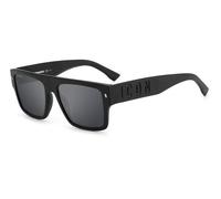 Dsquared2 Occhiali da Sole ICON 0003/S 003/T4 Nero grigio Uomo