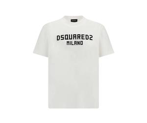 Dsquared2 - White Cotton T-Shirt - - Tops - Uomo - Bianco - XL