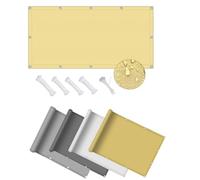 DSRDRFG Frangivisto per Balcone 0.5x2.5M Copri Ringhiera Balcone, Vela Oombreggiante, Impermeabile Protezione UV con Occhielli e Cinghie per Giardino Balcone Terrazza Piscina, Colore Sabbia