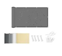 DSRDRFG Vela Ombreggiante Impermeabile 2.5x5.5M Telo Parasole per Esterni, Frangivisto Balcone, Vele Ombreggianti Rettangolare per Terrazza Giardino Piscina Cortile Pergola, Antracite