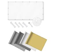 DSRDRFG Vela Oombreggiante 0.5x1M Tenda da Sole per Esterno, Impermeabile Rettangolare Telo parasole con Occhiellato, Protezione UV al 95% per Giardino, Terrazze, Balcone, Garage, Bianco