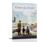 DSSCXYZM Poster decorativo su tela a tema anime Ethel & Ernest, decorazione artistica da parete per camera da letto, stile classico, 30 x 45 cm, con cornice