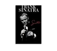 DSSCXYZM Poster su tela di Frank Sinatra Legendary Band e cantanti pop su tela, decorazione artistica da parete per camera da letto, 30 x 45 cm, senza cornice