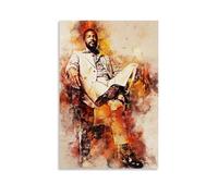 DSSCXYZM Poster su tela di Marvin Gaye Legendary Band e cantanti pop su tela, decorazione artistica da parete per camera da letto, 20 x 30 cm, senza cornice