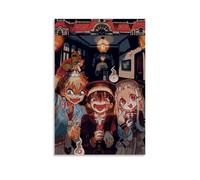 DSSCXYZM Poster su tela, motivo: Hanako-kun, con immagine di anime, con scritta "Toilet", decorazione artistica da parete per camera da letto, 20 x 30 cm, senza cornice