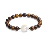 dssmboom 8mm cristallo pietra perline braccialetto stella luna cristallo | Bracciale in perle Stella Luna, braccialetto in cristallo naturale per bilanciamento dei chakra e meditazione