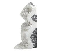 dssmboom Pietra punto di cristallo irregolare per meditazione roccia quarzo grappolo geode torre per decorazione domestica campione minerale, 3.07"-6.11"