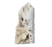 dssmboom Pietra punto di cristallo irregolare per meditazione roccia quarzo grappolo geode torre per decorazione domestica campione minerale, 2,17"-3,55"