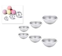 DSstyles Stampo di cottura in alluminio 3 pezzi di stampi da bomba da bagno pan teglia a sfera a sfere per la cottura