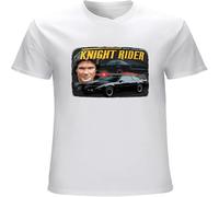 Dstarbbk Knight Rider T Shirt Funny TV Show David Hasselhoff Kitt Vintage Dad White S