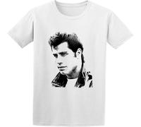 Dstarbbk Men's T Shirt Feel Soft John Travolta Grease Movie And Light White XL