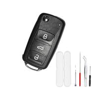 Dstarymnix 2 pezzi Guscio chiave auto 3 pulsanti silicone cover chiave auto custodia chiavi cover chiave compatibile golf 8 ID3 ID4 gti gte leon Ateca tarraco protezione telecomando auto lotto