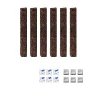 Dstarymnix Set di 6 stoppini permanenti per mangiatori di cera, stoppini per candele, candele all'aperto, stoppino continuo da 10 mm, stoppino per candele, luce di fusione e fuoco di cera, sostenibile