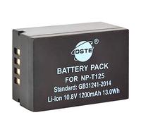 DSTE 10.8V 1200mAh NP-T125 rechargeable li-ion Batteria Compatible per Fujifilm GFX 50S GFX50S GFX 50R GFX50R GFX 100 Fotocamera con Fujifilm VG-GFX1 Vertical Impugnatura Batteria